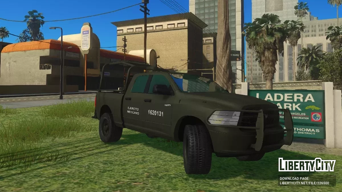 Dodge Ram 1500 Defensa Color Bosque Liso / GTA San Andreas