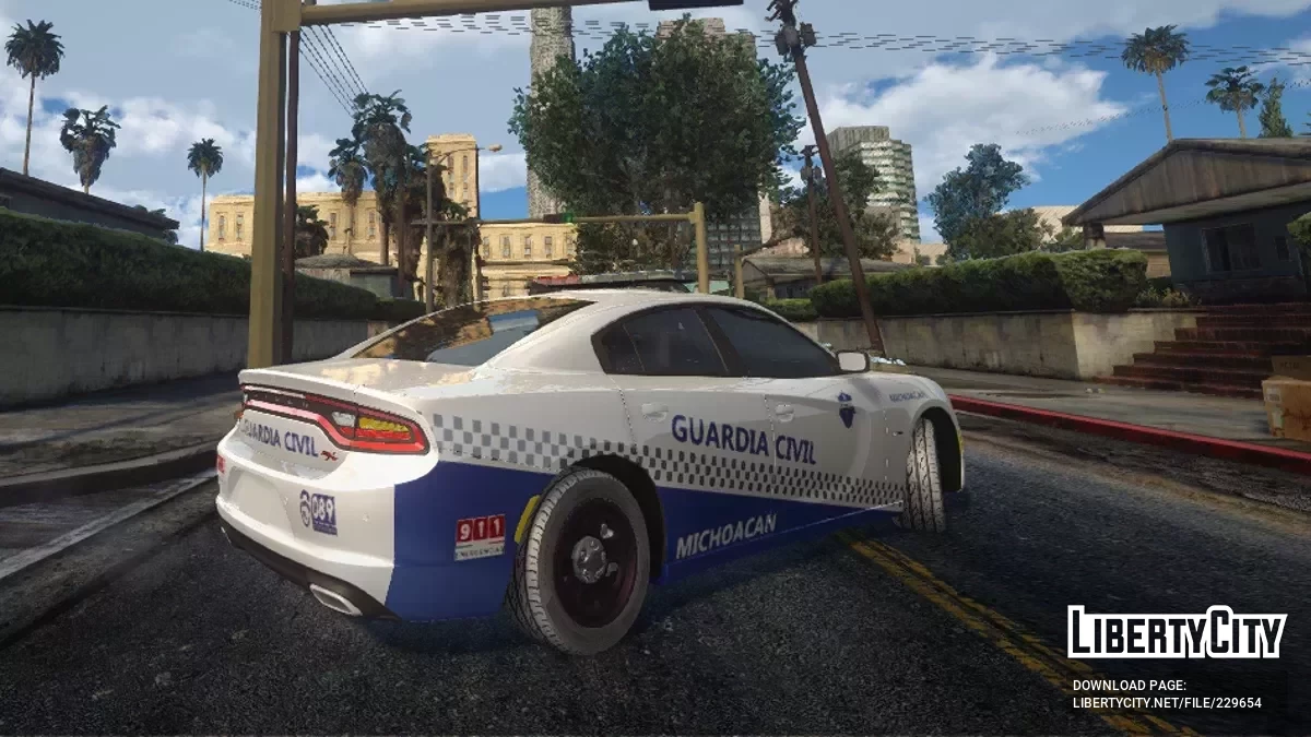 Dodge Charger de la Guardia Civil de Michoacán / GTA San Andreas