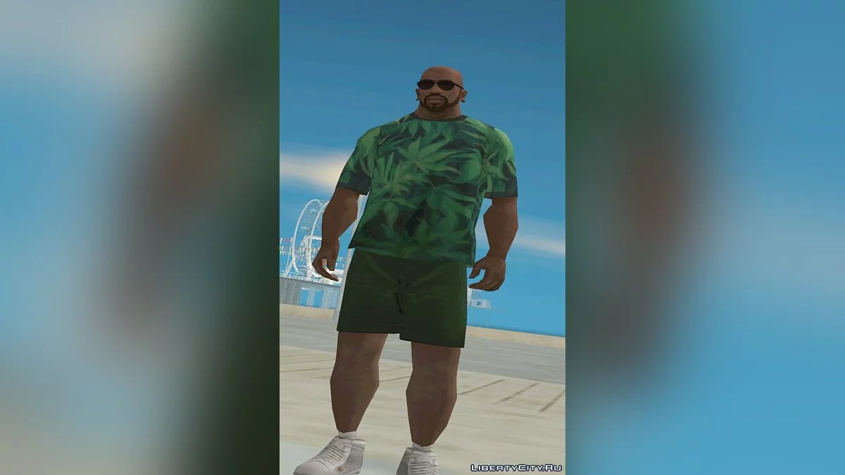 Футболка с рисунком конопли / GTA San Andreas