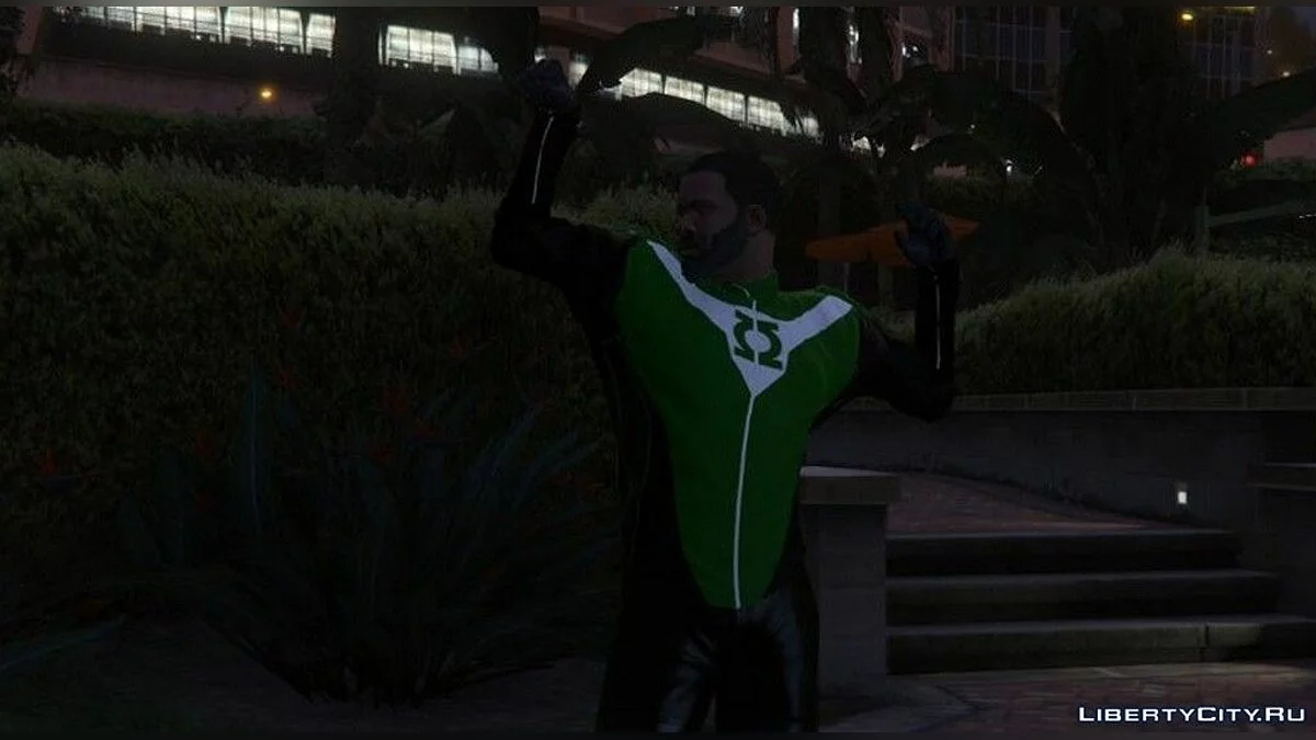 Fantasia de Lanterna Verde para Franklin / GTA San Andreas