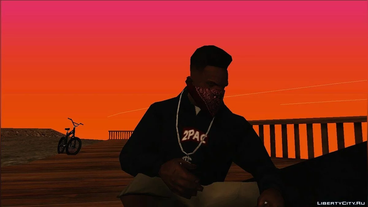 Hoodie avec le rappeur 2Pac / GTA San Andreas