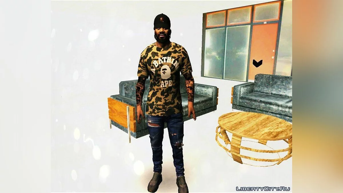Koleksi pakaian Bape untuk Franklin / GTA San Andreas