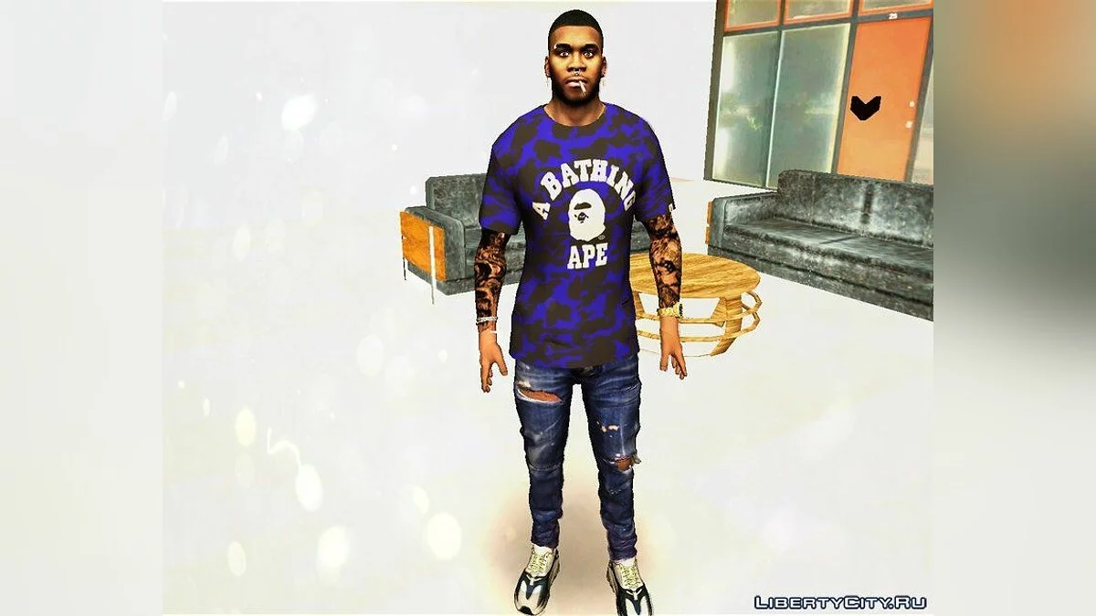 Koleksi pakaian Bape untuk Franklin / GTA San Andreas