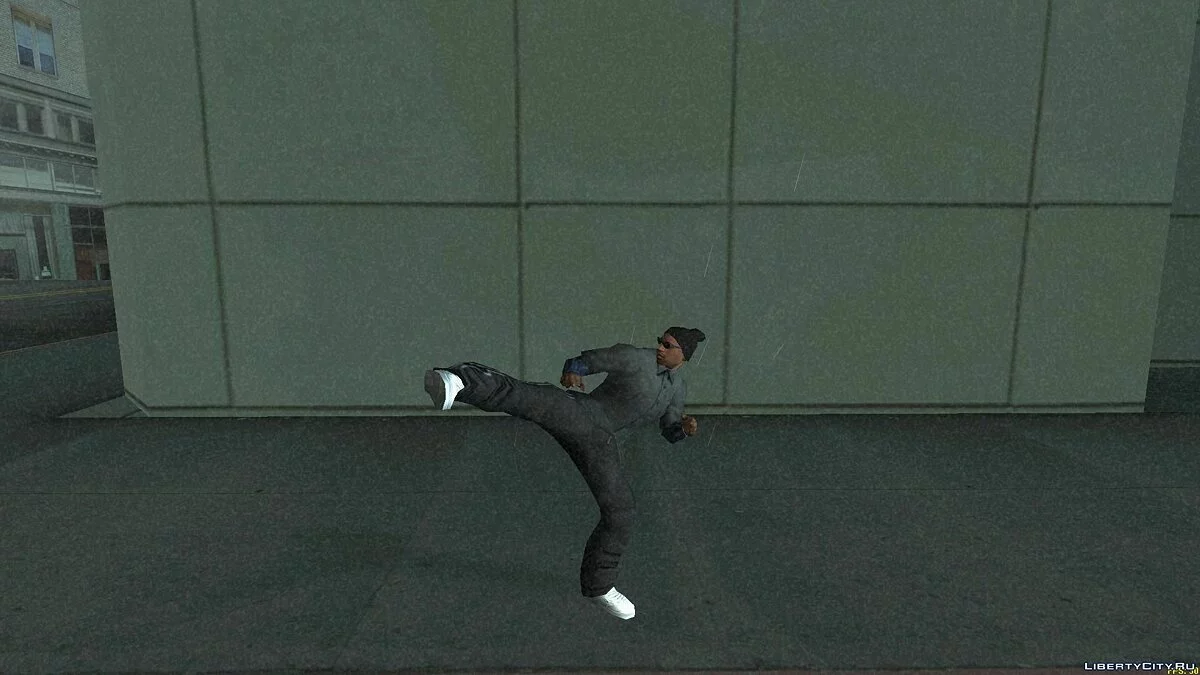 Camisa Cinza com Mangas Azuis / GTA San Andreas