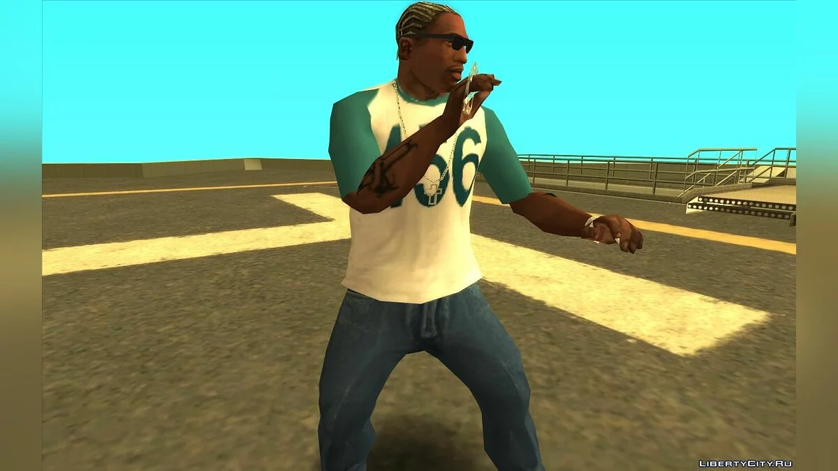 T-Shirt im Stil der Serie "Squid Game" / GTA San Andreas