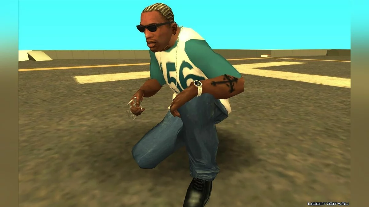 T-Shirt im Stil der Serie "Squid Game" / GTA San Andreas