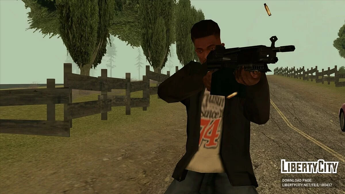 Чорна куртка з капюшоном і новою футболкою / GTA San Andreas