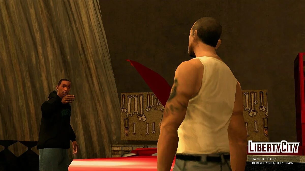 Чорна толстовка Rockstar з зеленою футболкою / GTA San Andreas