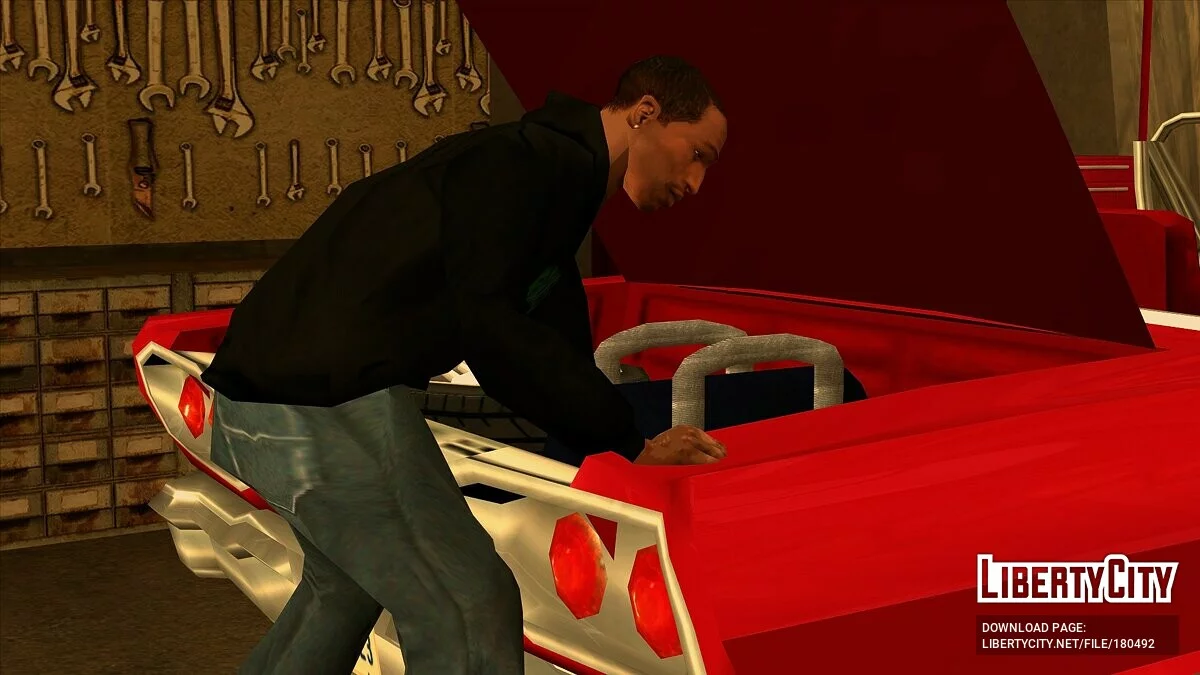 Чорна толстовка Rockstar з зеленою футболкою / GTA San Andreas