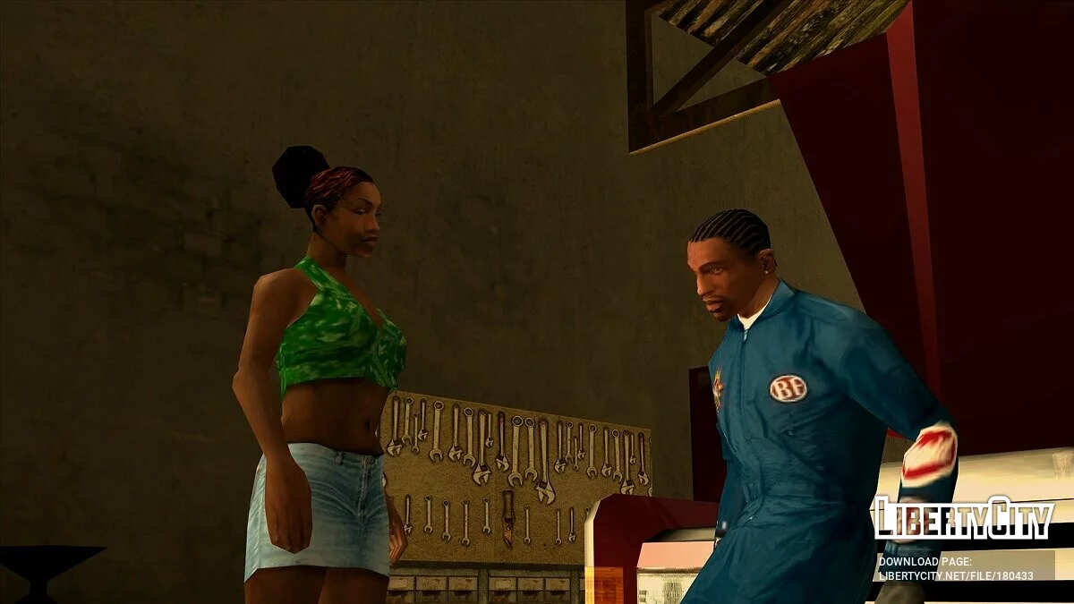 Комбінезон Johnson's Garage для CJ / GTA San Andreas
