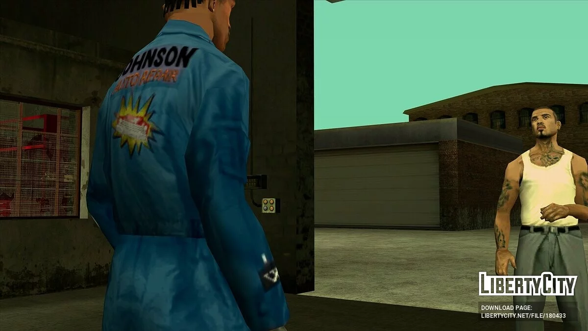 Комбінезон Johnson's Garage для CJ / GTA San Andreas