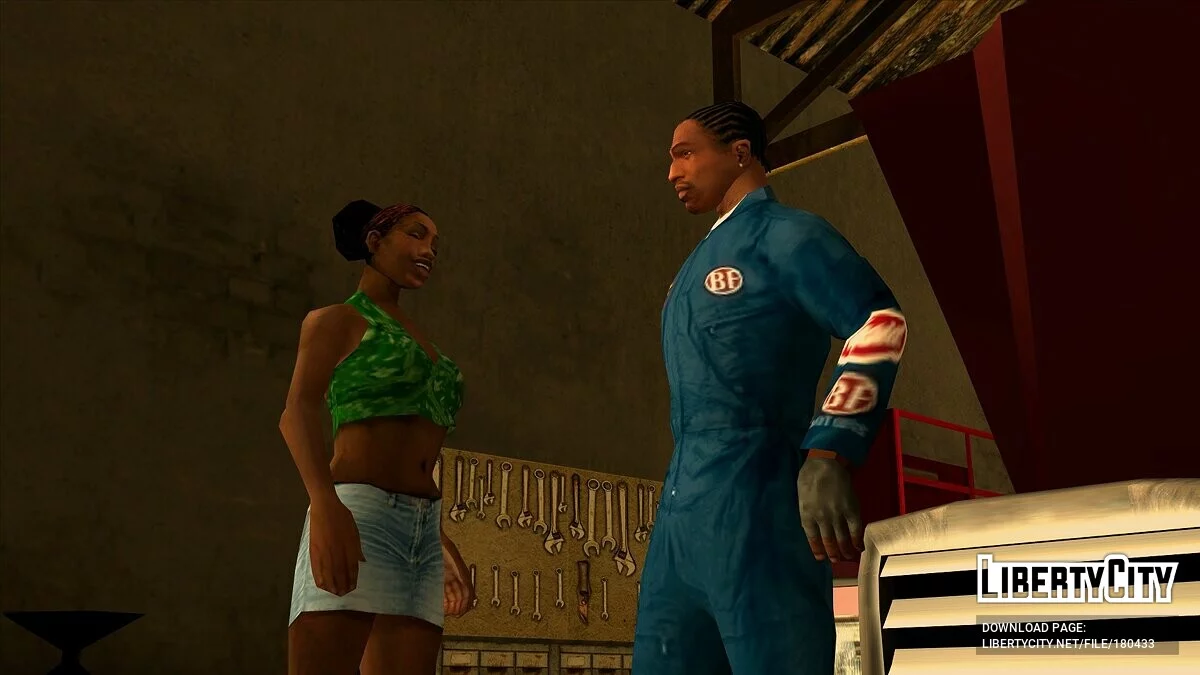 Комбінезон Johnson's Garage для CJ / GTA San Andreas