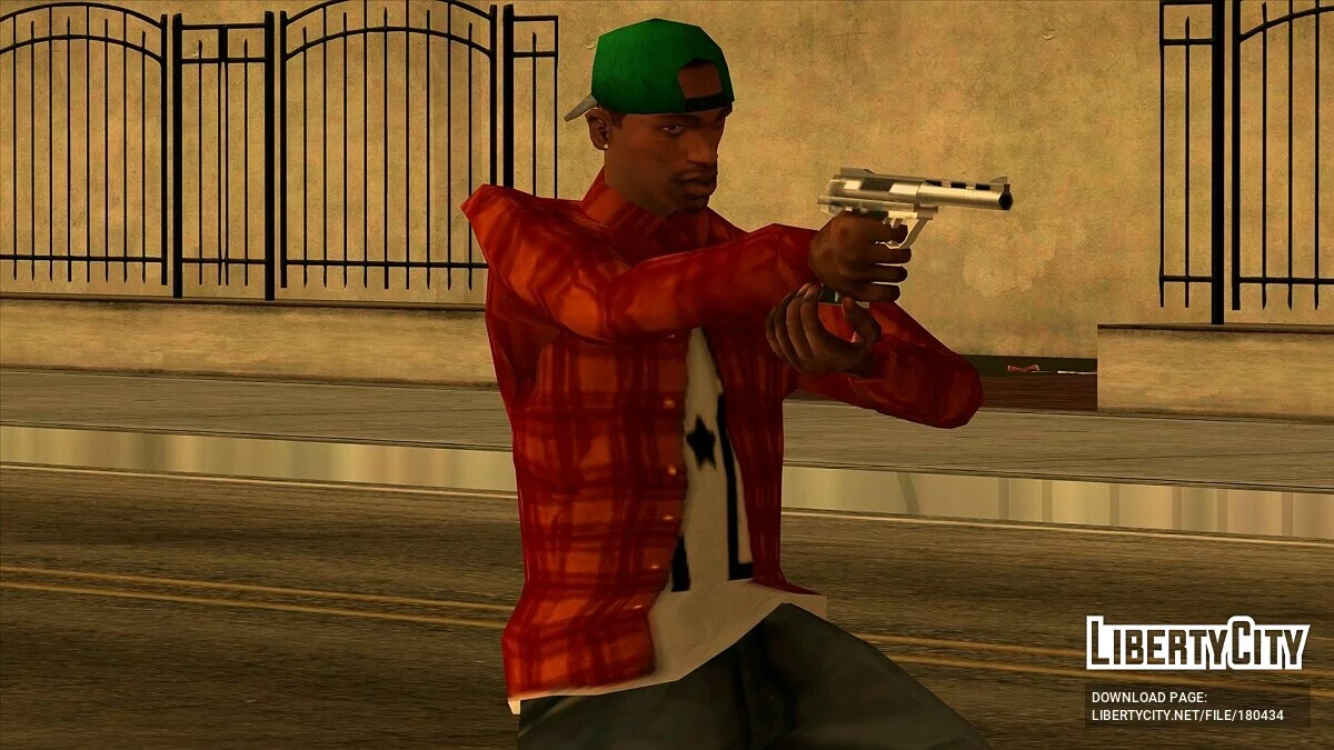 Camisa a cuadros naranja con camiseta RELAX / GTA San Andreas