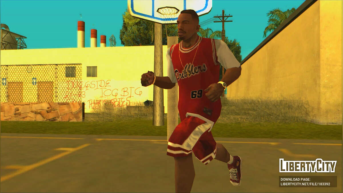T-Shirt with Basketball Jersey / GTA San Andreas