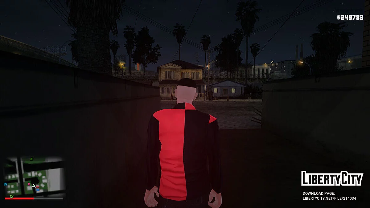 Повсякденна чорна та червона сорочка / GTA San Andreas