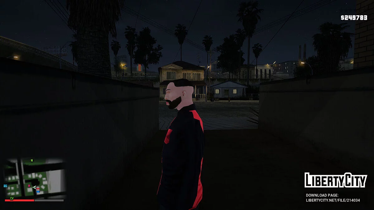 Повсякденна чорна та червона сорочка / GTA San Andreas