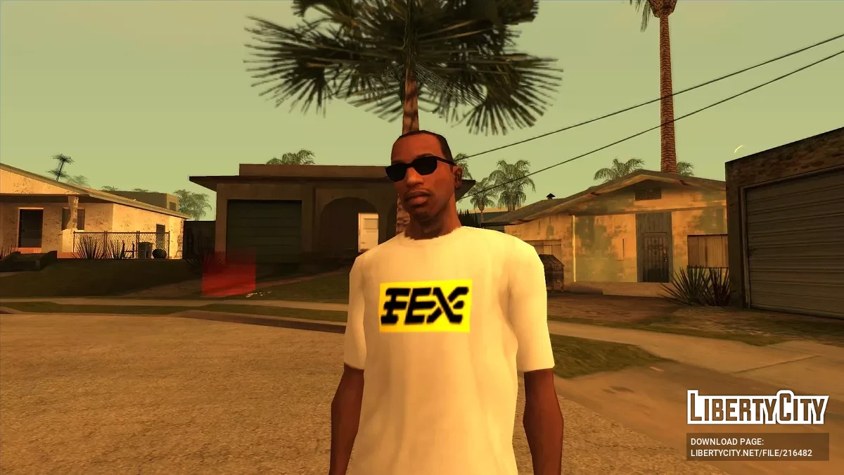 تي شيرت - مجموعة FEX Merch / جي تي إيه سان أندرياس