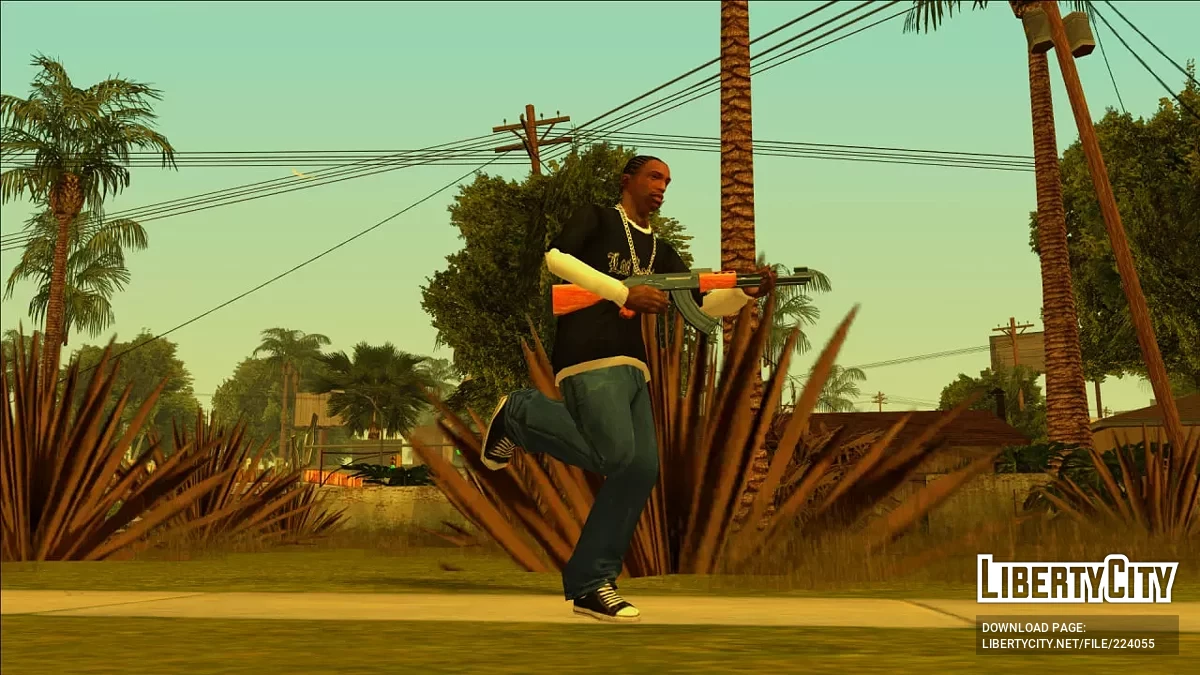 Ретекстур двошарової футболки з довгими рукавами / GTA San Andreas