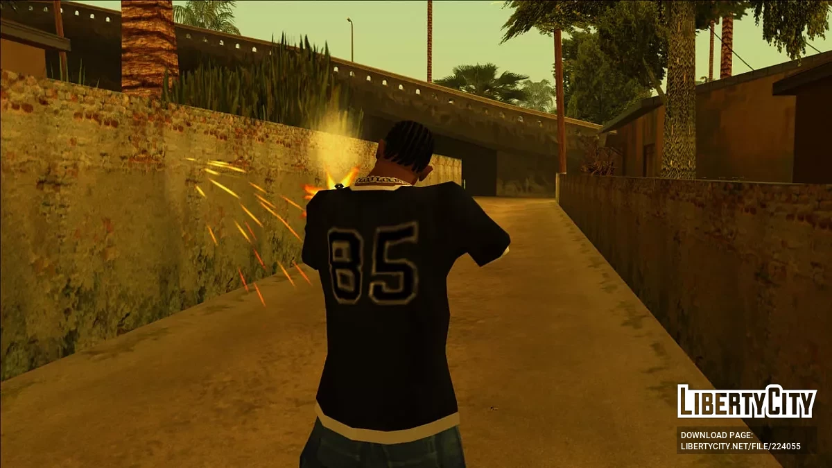 Ретекстур двошарової футболки з довгими рукавами / GTA San Andreas