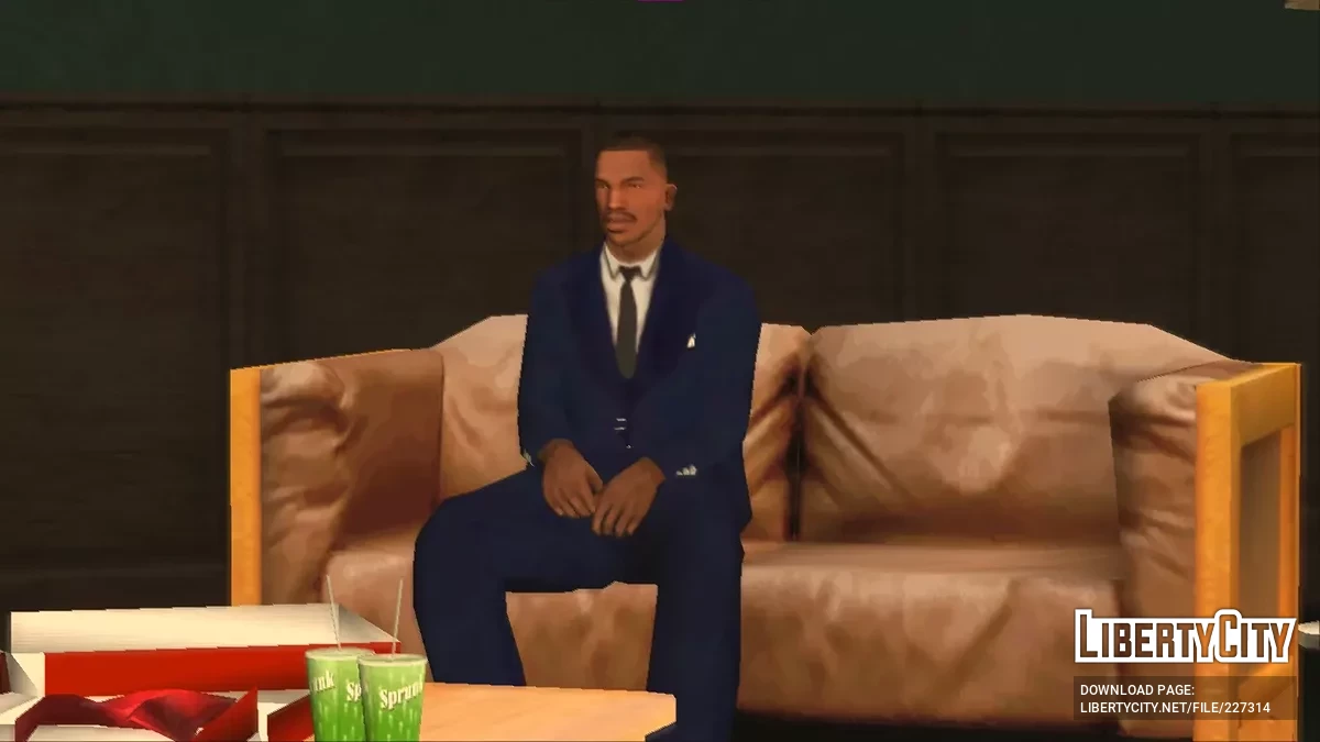 Kollektion neuer Anzüge mit Krawatte für CJ / GTA San Andreas
