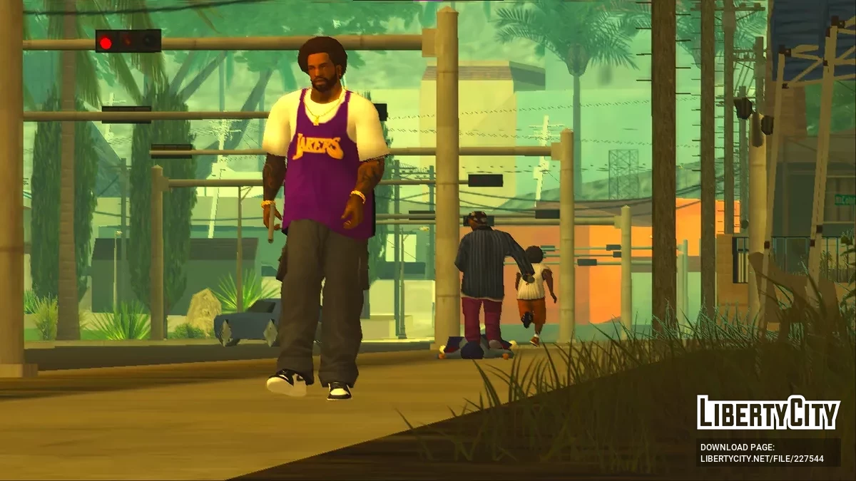 Pacote de Camisetas de Basquete com Camiseta para CJ / GTA San Andreas