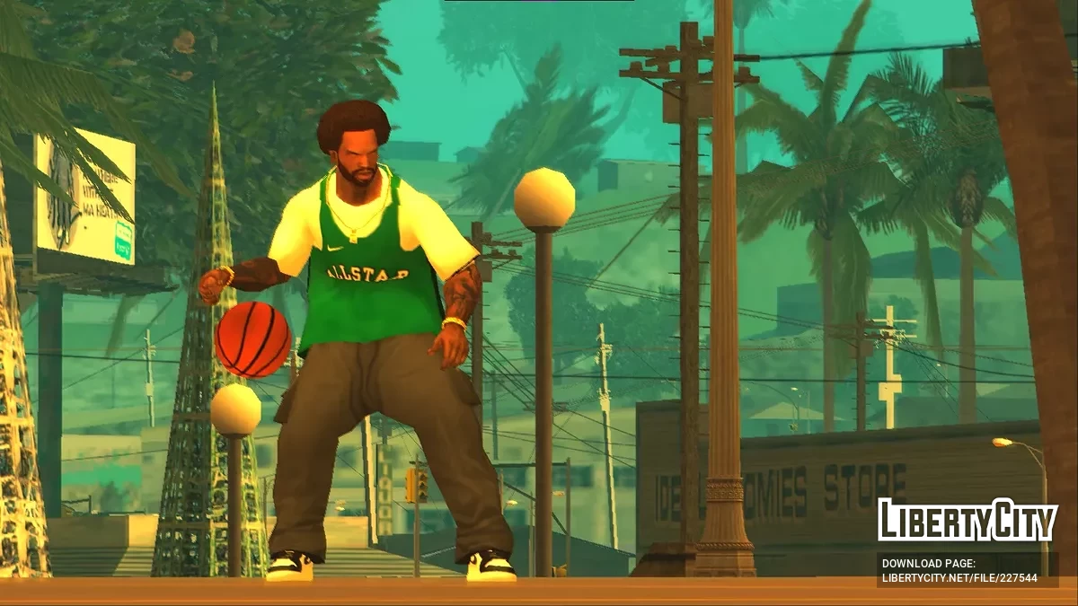 Pacote de Camisetas de Basquete com Camiseta para CJ / GTA San Andreas