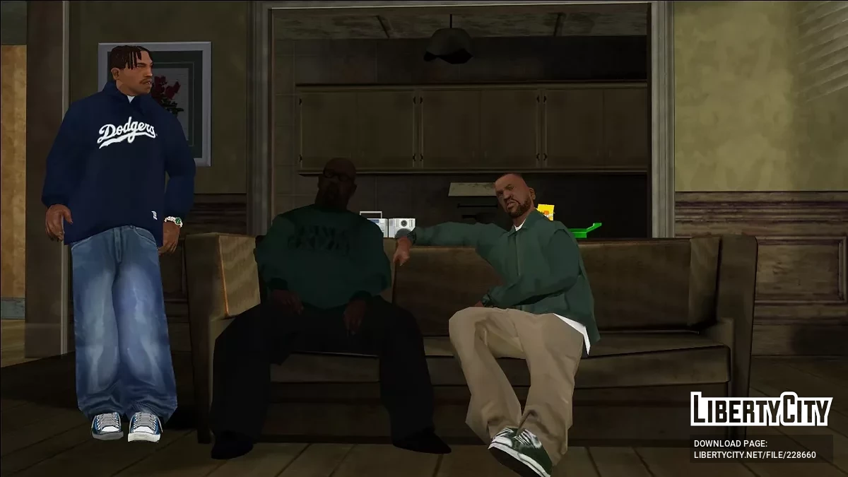 Худі Baggy Dodgers (синій) / GTA San Andreas