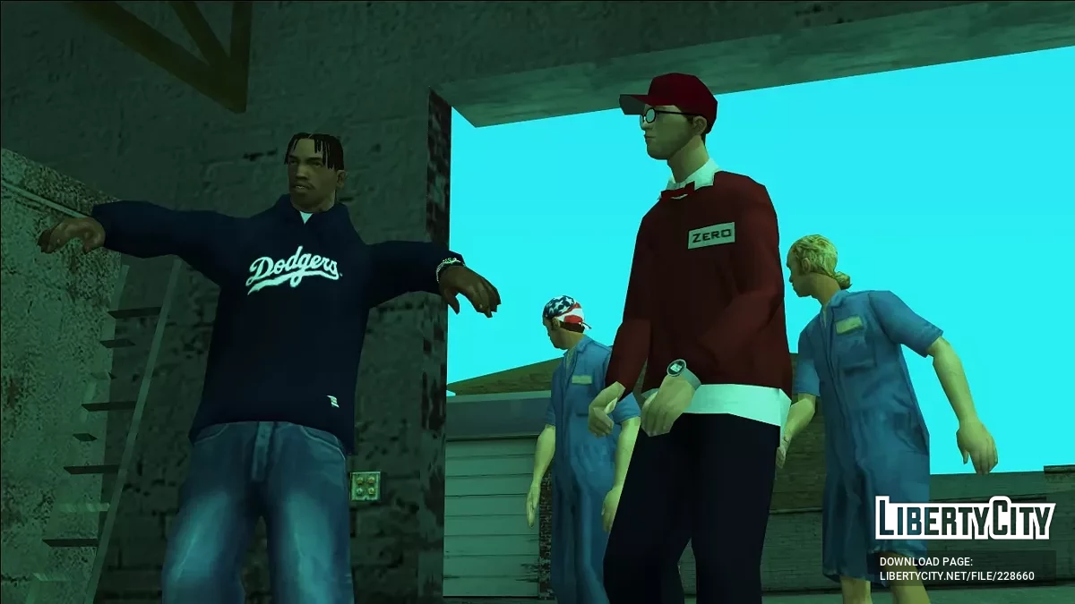 Худі Baggy Dodgers (синій) / GTA San Andreas