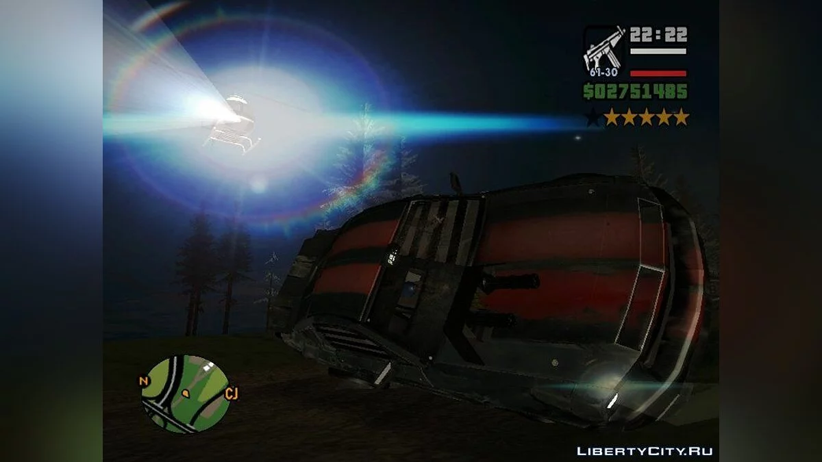 Анаморфне Лінзове Сяйво Корона HD v2 / GTA San Andreas