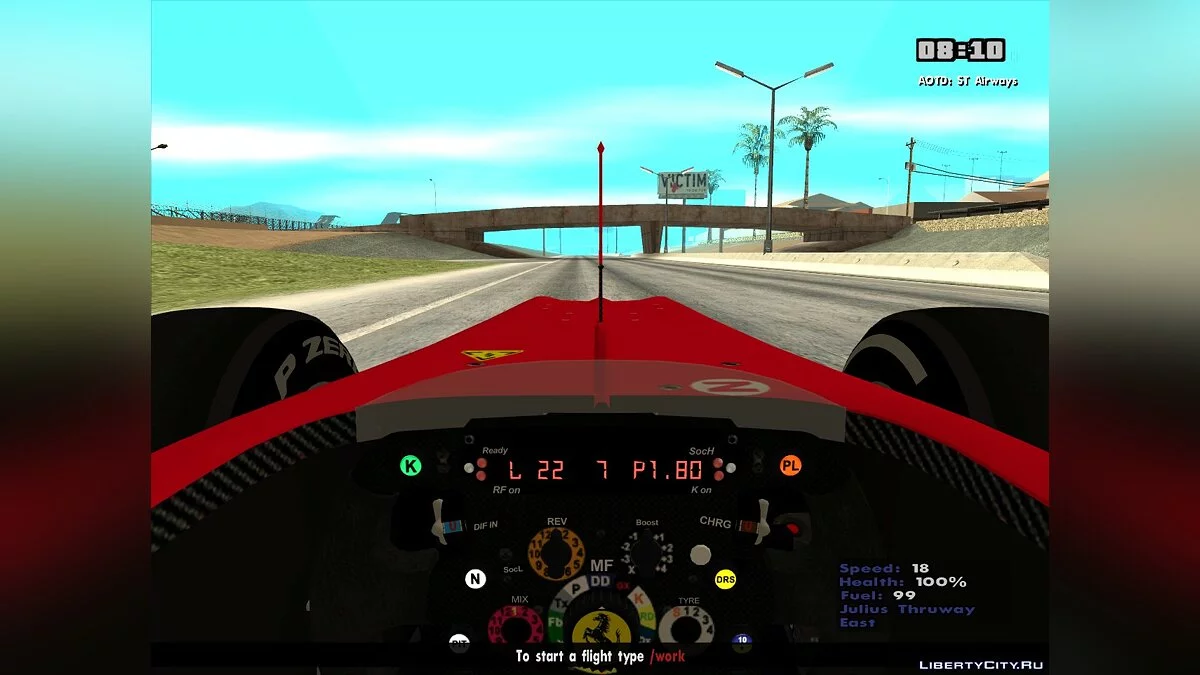 Scuderia Ferrari F1 2012 / GTA San Andreas