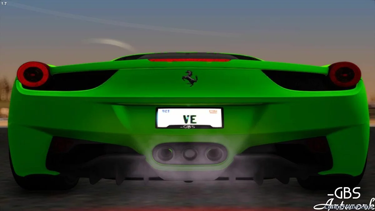 Ferrari 458 Italia F142 2010 / GTA San Andreas