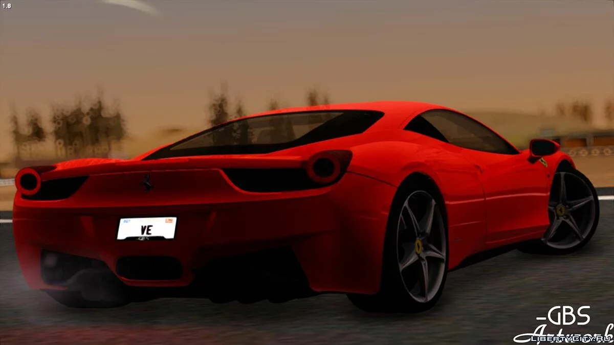 Ferrari 458 Italia F142 2010 / GTA San Andreas