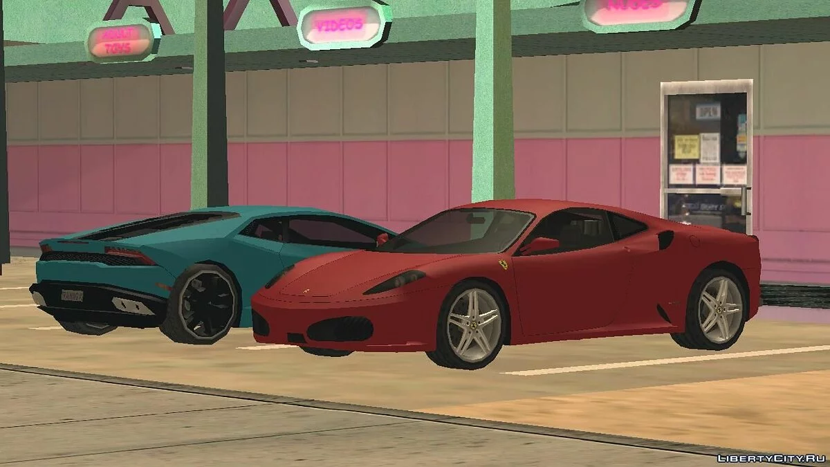 Ferrari F430 baixa poligonal / GTA San Andreas