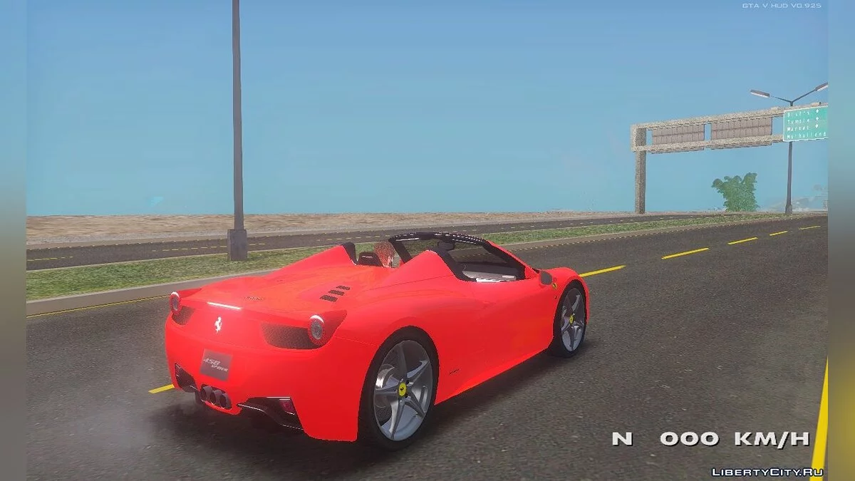 Ferrari 458 Spider / GTA San Andreas