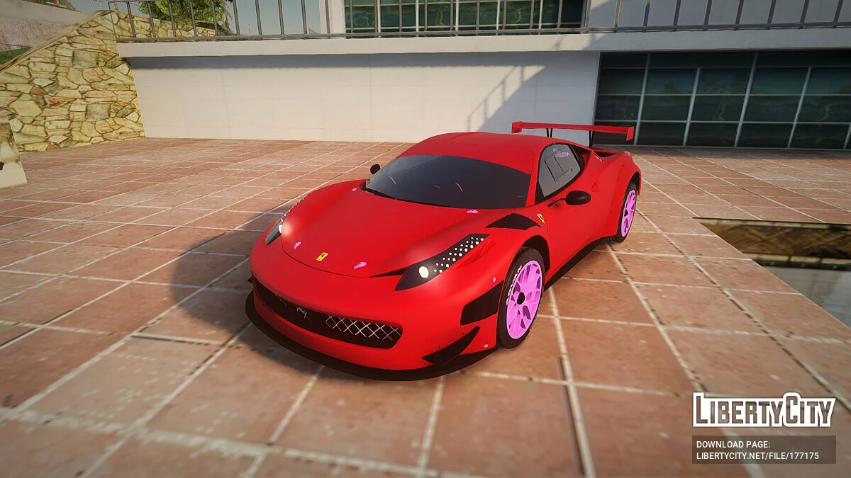 Ferrari 458 GT3 Itasha Vampire d'AzurLane DTM / GTA San Andreas