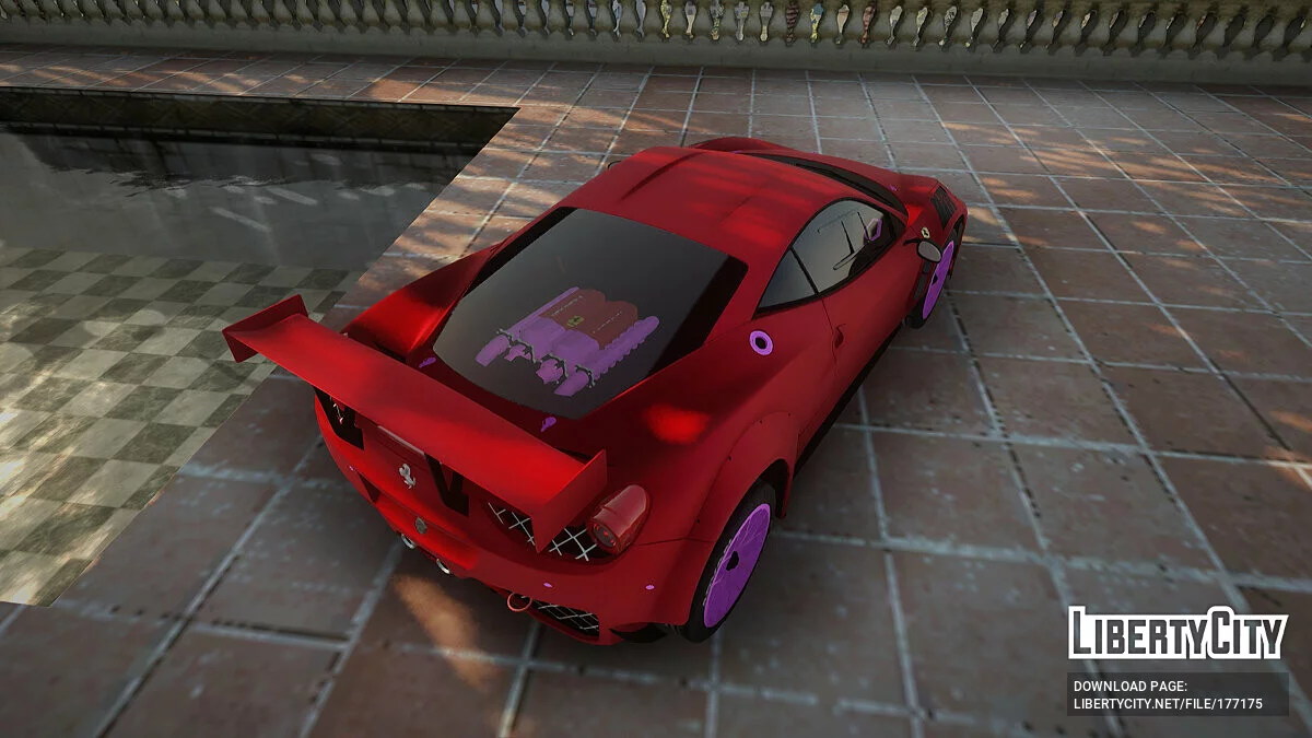 Ferrari 458 GT3 Itasha Vampire d'AzurLane DTM / GTA San Andreas