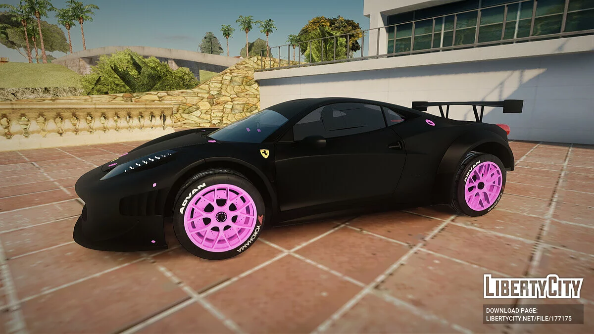 Ferrari 458 GT3 Itasha Vampire d'AzurLane DTM / GTA San Andreas