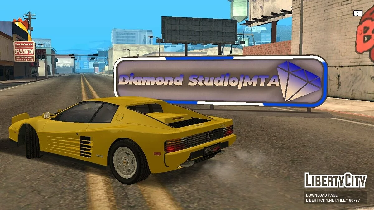 Ferrari Testarossa 1987 + CCD / GTA San Andreas