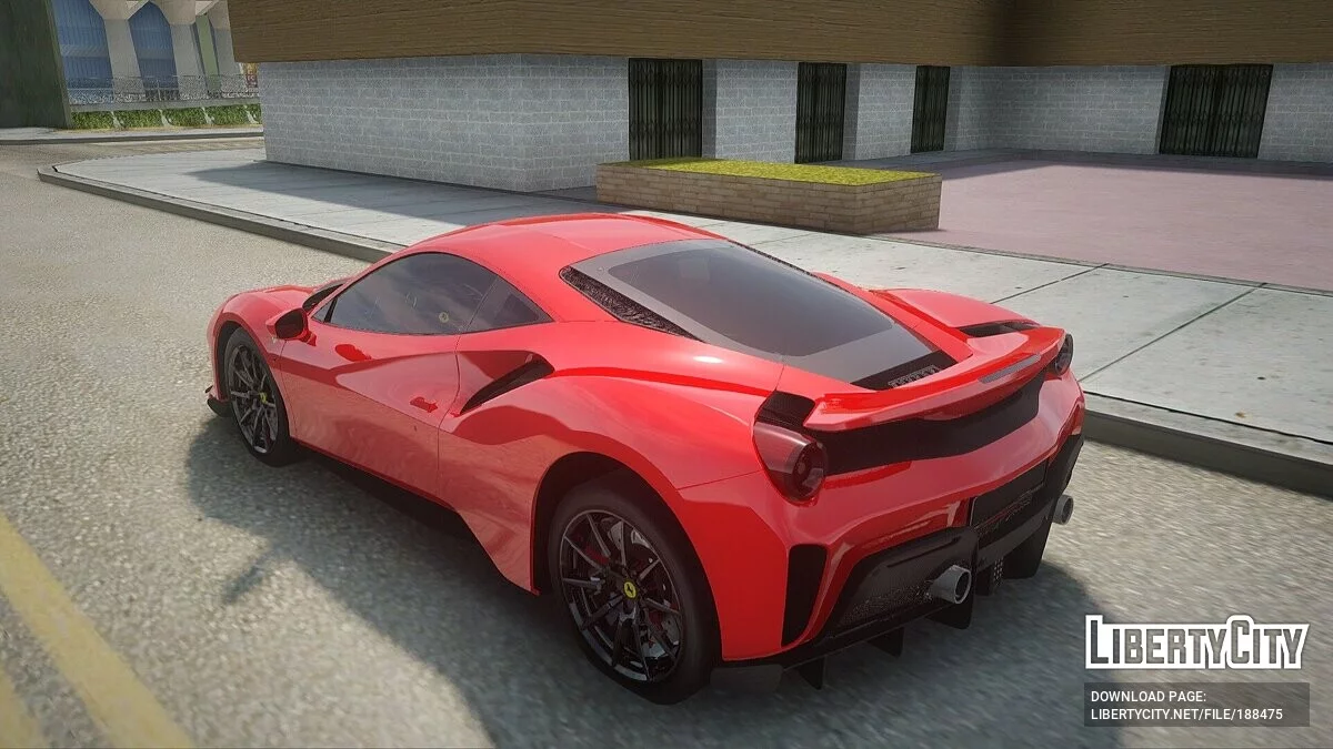 Ferrari 488 Pista Spider / GTA San Andreas