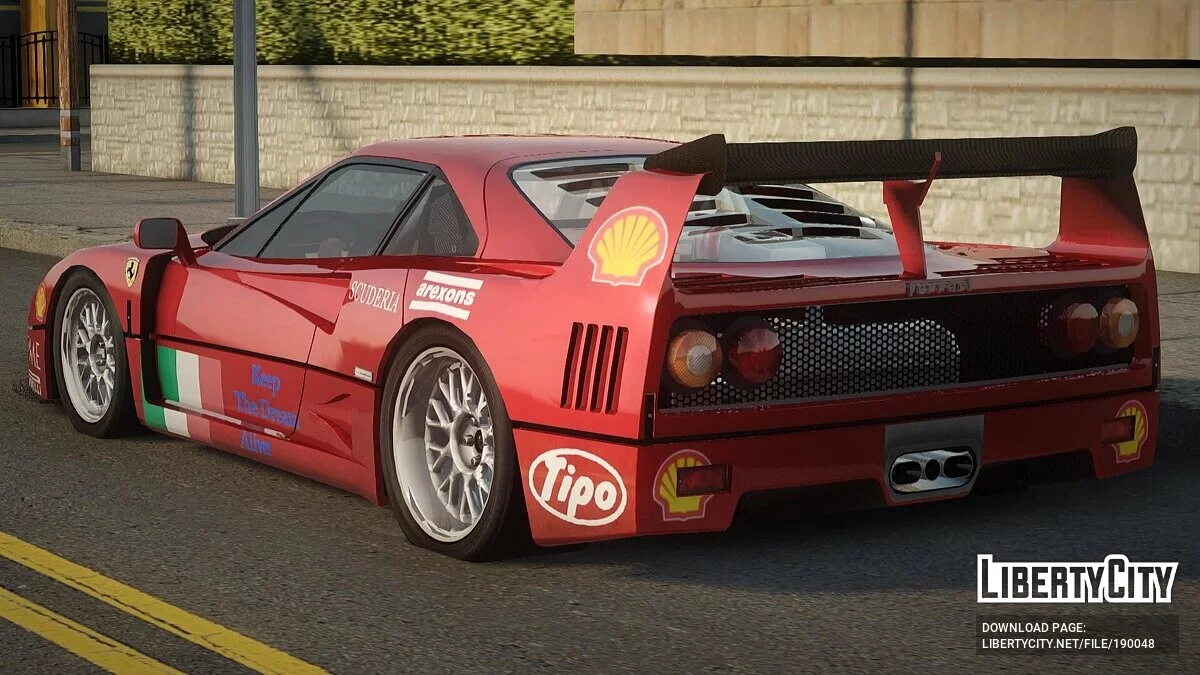 1996 Ferrari F40 GTE / GTA San Andreas