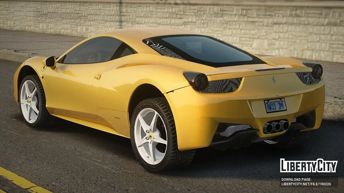 2010 Ferrari 458 Italia v1.0 / GTA San Andreas