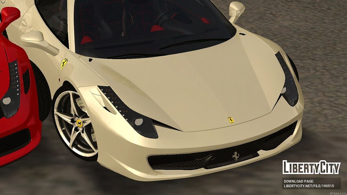 Ferrari 458 Italia Black para GTA San Andreas