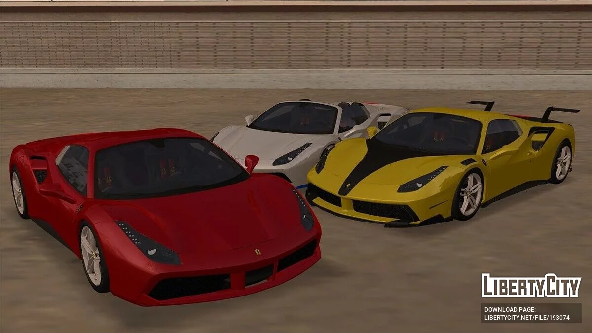 Ferrari 488 + CCD / GTA San Andreas