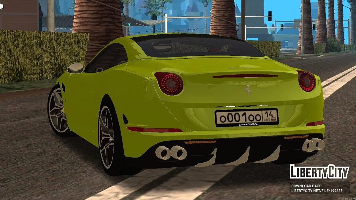 Ferrari California + CCD / GTA San Andreas