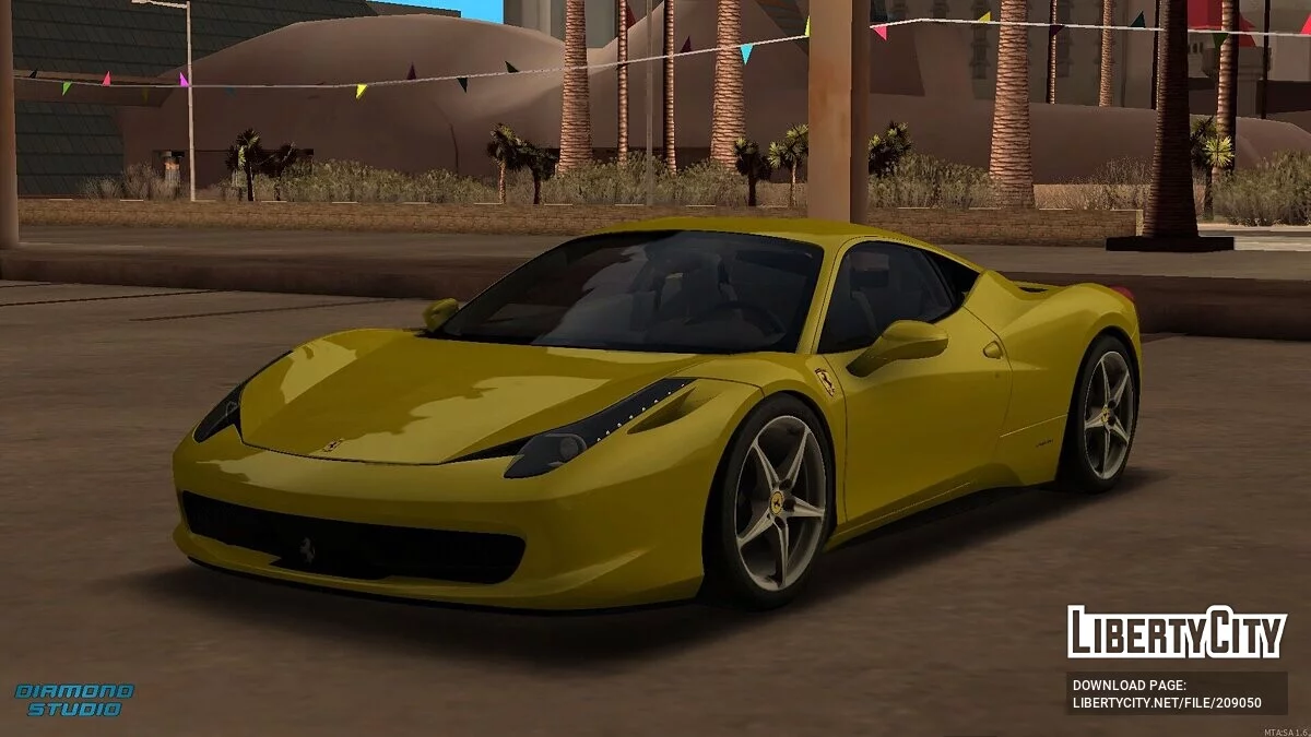 Ferrari 458 + CCD / GTA San Andreas
