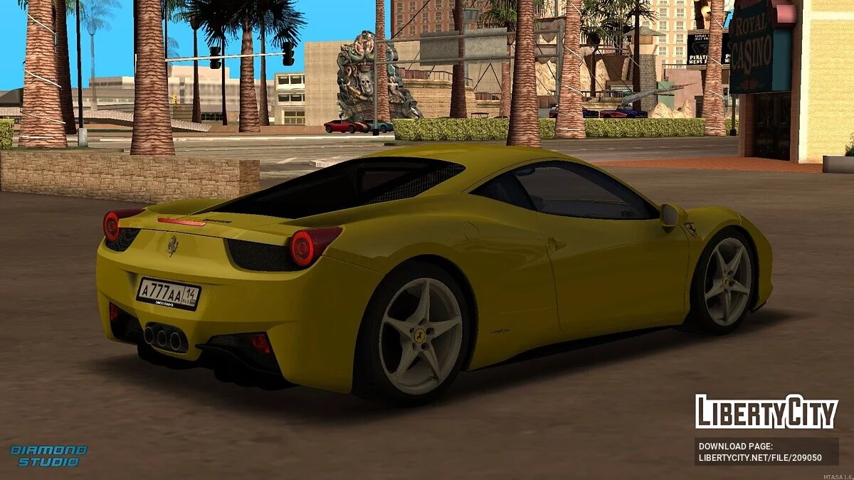 Ferrari 458 + CCD / GTA San Andreas