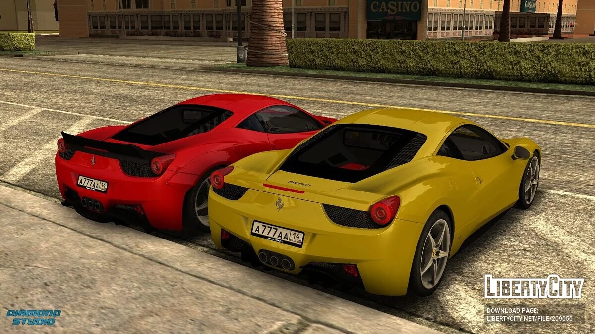 Ferrari 458 + CCD / GTA San Andreas