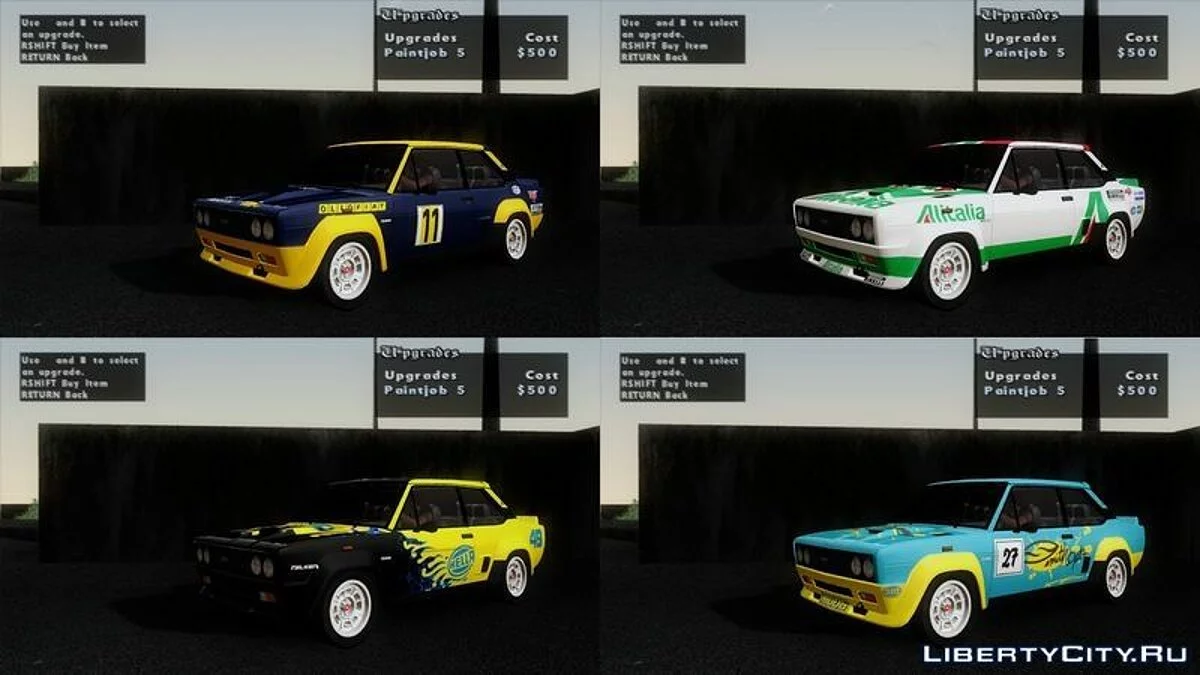 Fiat 131 Abarth Rally Stradale 1976 / GTA San Andreas