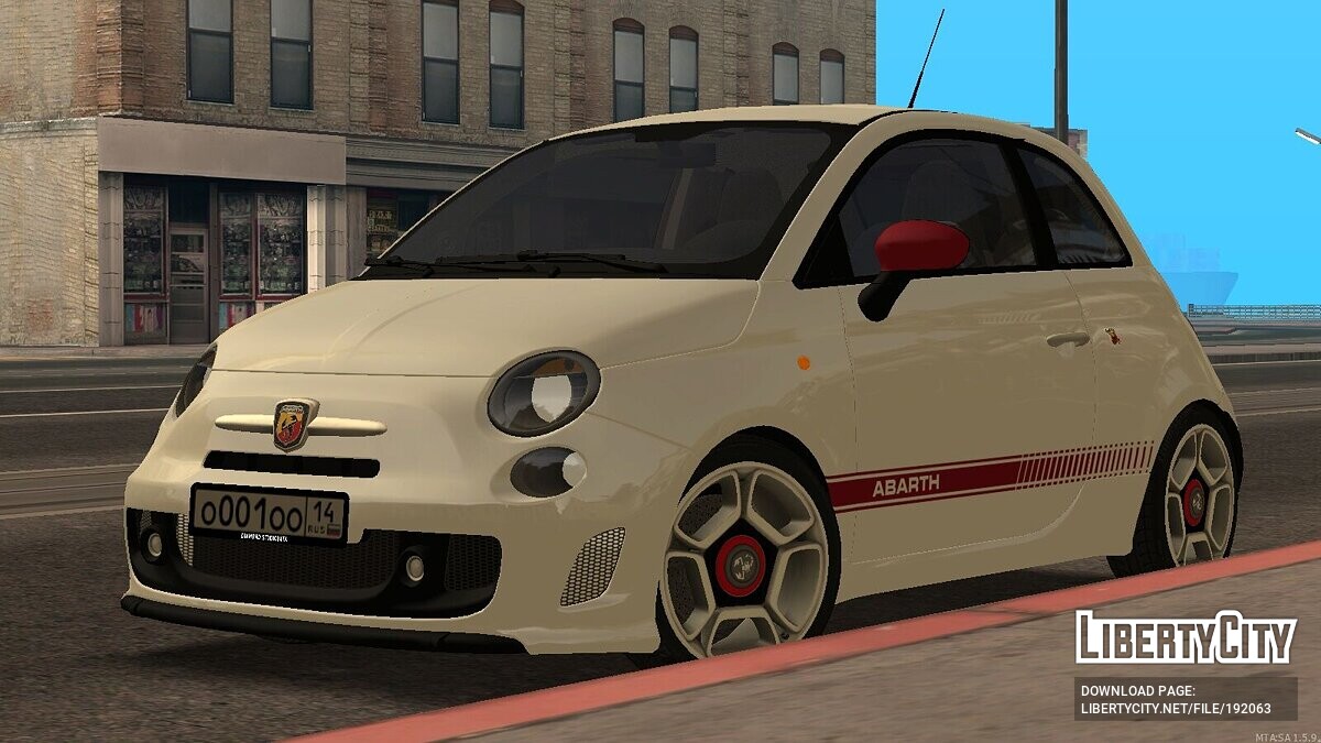 Скачать Abarth 500 + CCD Для GTA San Andreas