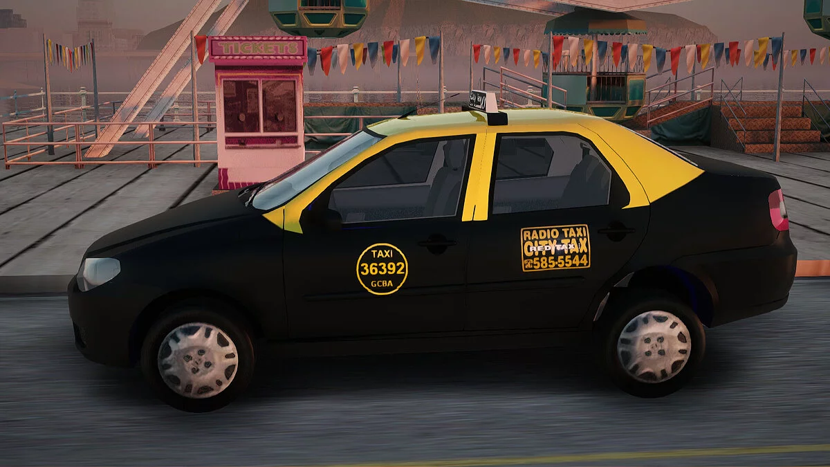 Fiat Siena Taxi Argentino / GTA San Andreas